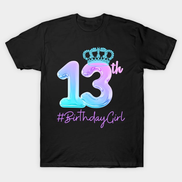 13TH Birthday T-Shirt by Noshiyn